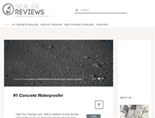 Tablet Screenshot of concretesealerreviews.com